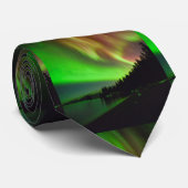 Burgundy Aurora Stropdas (Opgerold)