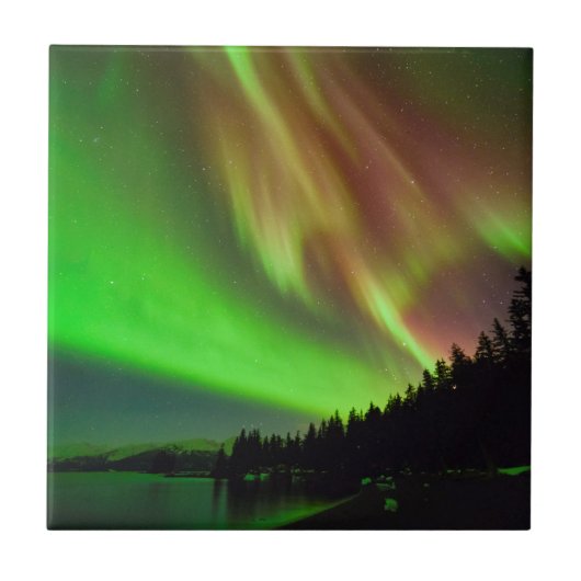 Burgundy Aurora Tegeltje (Voorkant)