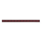 Burgundy Awareness Ribbon Gepersonaliseerd Design  Grosgrain Lint (Voorkant)