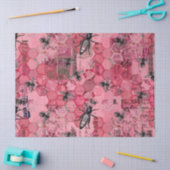 Burgundy Bee Serie Design Twaalf Tissuepapier (Craft)