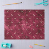 Burgundy Bee Serie Design Veertien Tissuepapier (Craft)