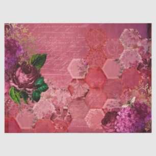 Burgundy Bee Serie Design Vijftien Tissuepapier