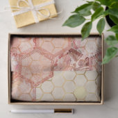 Burgundy Bee Serie Design Zeven Tissuepapier (Geschenk)