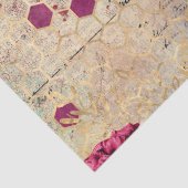 Burgundy Bee Serie Ontwerp Acht Tissuepapier (Detail)