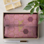 Burgundy Bee Serie Ontwerp Twee Tissuepapier (Geschenk)