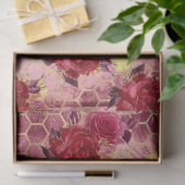 Burgundy Bee Serie Ontwerp Zeventien Tissuepapier (Geschenk)