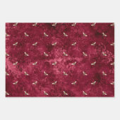 Burgundy Bee Series Design Five Inpakpapier Vel (Voorkant 2)