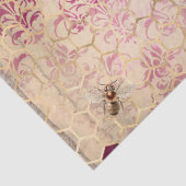 Burgundy Bee Series Design Zestien Tissuepapier (Detail)