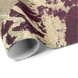 Burgundy Beet Molten Gold Marble Shiny Metal Cadeaupapier<br><div class="desc">Minimalisme en elegantie,  afhankelijk van de werkelijke ontwikkeling van de binnenbekleding. Voor veel luxe glam-gelegenheden</div>