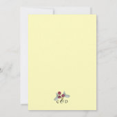 Burgundy Berry en Eucalyptus Greenery Wedding Kaart (Achterkant)