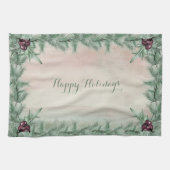 Burgundy Berry Holly & Berry Kitchen Towel Theedoek (Horizontaal)