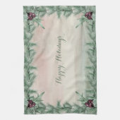 Burgundy Berry Holly & Berry Kitchen Towel Theedoek (Verticaal)