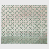 Burgundy Berry Holly Pine Christmas Wrapping Paper Cadeaupapier (Vlak)