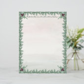 Burgundy Berry Holly Pine Kerstmis (Staand voorkant)