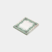 Burgundy Berry Holly Pine Kerstmis Post-it® Notes (Schuin)