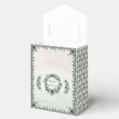 Burgundy Berry Holly Pine met kerstcadeaudoos Bedankdoosjes (Geopend)