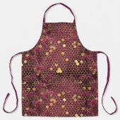 Burgundy Bij Serie Design Eén Schort (Voorkant)