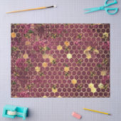 Burgundy Bij Serie Design Eén Tissuepapier (Craft)