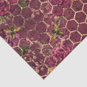 Burgundy Bij Serie Design Eén Tissuepapier (Detail)