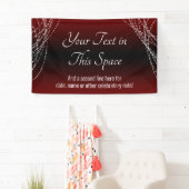 Burgundy Black Ombre Lights Voeg uw aangepaste tek Spandoek (Insitu)