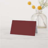 Burgundy Blank Wedding Place Cards Plaatskaartje (Achterkant)