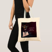 Burgundy Blauwe Bruiloft Weekend Martin Tote Bag (Voorkant (product))