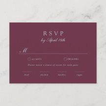Burgundy Blauwe Druiven Monogram Wijngaard RSVP Ka
