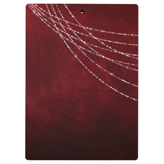 Burgundy Bling Klembord (Achterkant)