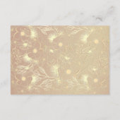 Burgundy Bloemen Bruiloft Hotel Info Kaart (Achterkant)