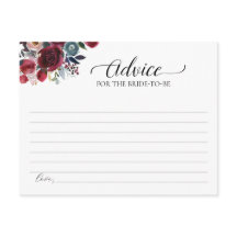 Burgundy Bloemenadvies Voor De Bruid Kaart