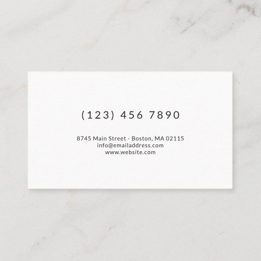 Burgundy Blue Flowers White Calligraphy Script Visitekaartje (Achterkant)