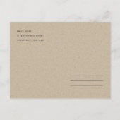 Burgundy Blush Blue Floral Wedding Save the Date Briefkaart (Achterkant)