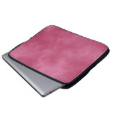Burgundy Blush Cloud Effect Laptop Sleeve (Voorkant onderkant)
