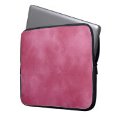 Burgundy Blush Cloud Effect Laptop Sleeve (Voorkant Links)