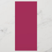 Burgundy Blush Dusty Blue Elegant Floral Menu (Achterkant)