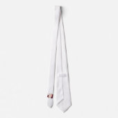 Burgundy Blush Floral Groom's Suit Accessoires Stropdas (Achterkant)