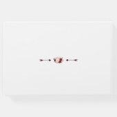 Burgundy Blush Floral Handwriting Wedding Planner Gastenboek (Achterkant)