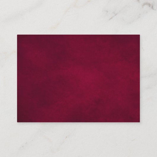 Burgundy Blush Floral Modern Geometric Wedding Informatiekaartje (Achterkant)