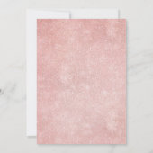 Burgundy Blush Floral Modern Geometric Wedding Inv Kaart (Achterkant)