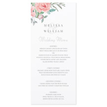 Burgundy Blush Floral Waterverf Wedding