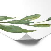 Burgundy Blush Floral Welcome Weddenschap Poster (Hoek)