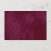 Burgundy blush gold baby shower book request  informatiekaartje (Achterkant)