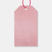 Burgundy & Blush Herfst Baby shower Guest Hartelij Cadeaulabel (Achterkant)