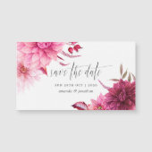 Burgundy & Blush herfst Weddenschap Save the Date (Voorkant)