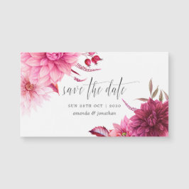 Burgundy & Blush herfst Weddenschap Save the Date