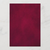 Burgundy Blush Moderne Geometrische Trouwdetails Informatiekaartje (Achterkant)