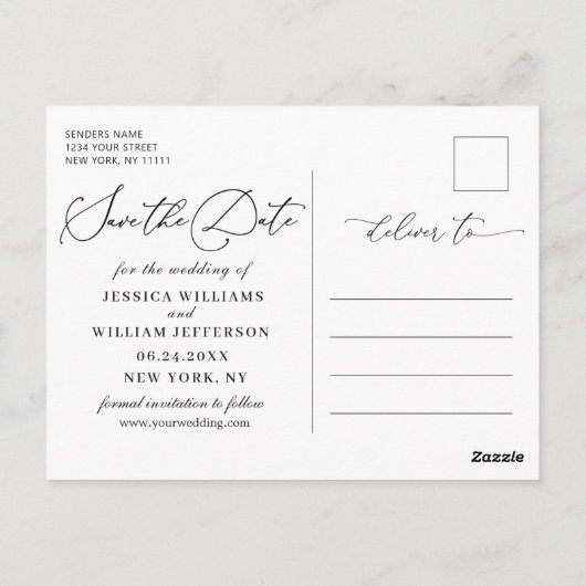 Burgundy Blush Navy 3 PHOTO Weddenschap Briefkaart (Achterkant)