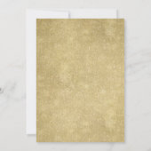 Burgundy Blush Navy Blue Floral Engagement Party Kaart (Achterkant)