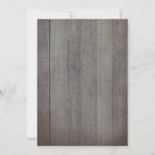 Burgundy Blush Navy Blue Floral Rustic Wedding Kaart (Achterkant)