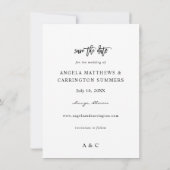 Burgundy & Blush Pink 4 Floral Save the Date Photo (Achterkant)